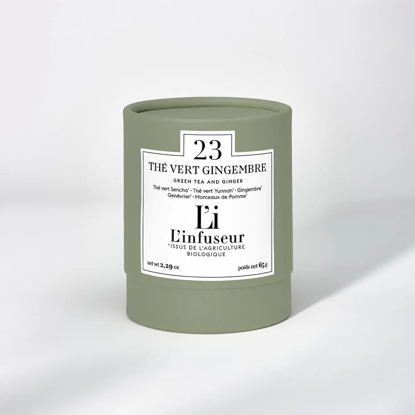 L'infuseur Green Tea and Ginger - 23 The Vert Gingembre