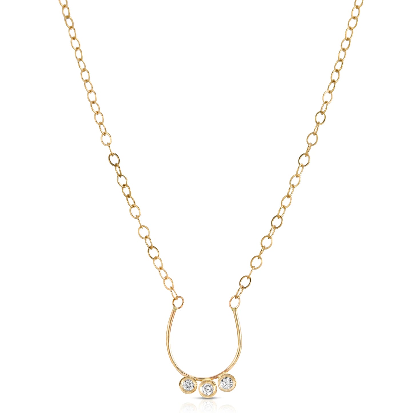 Danielle Morgan Jewelry - three diamond necklace