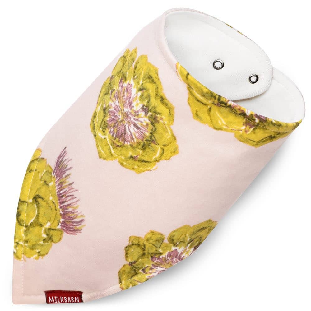 Milkbarn- Kerchief Bib in Artichoke