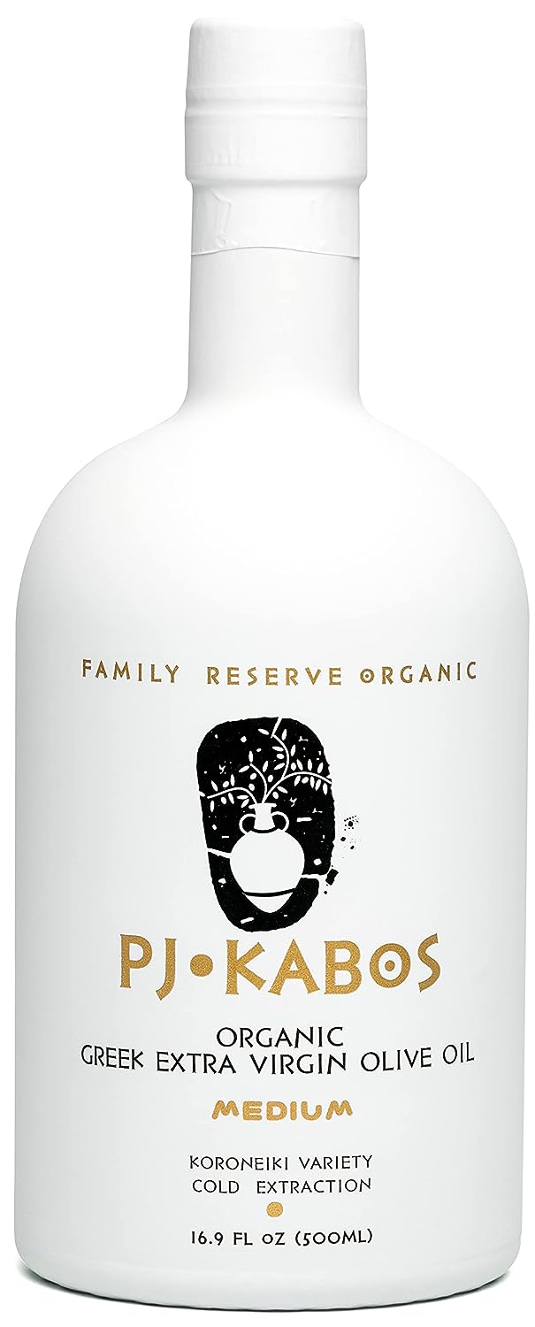 PJ Kabos Organic Olive Oil - GLASS BOTTLE