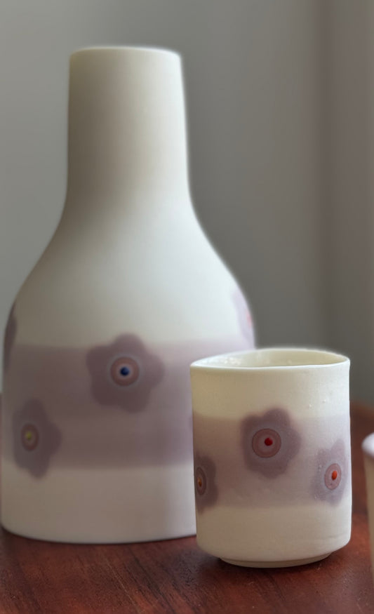 Sandra Torres Porcelain - Carafe w/Cup Set