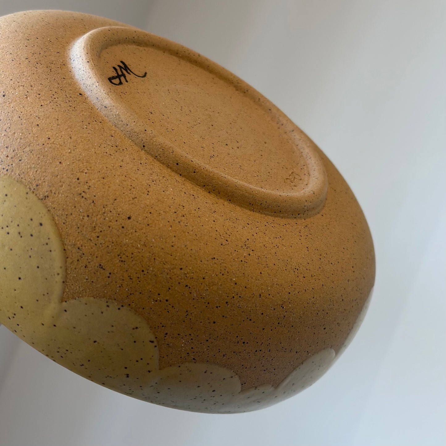 Jocelyn Miller - Cumulus Cereal Bowl - yellow on speckled clay