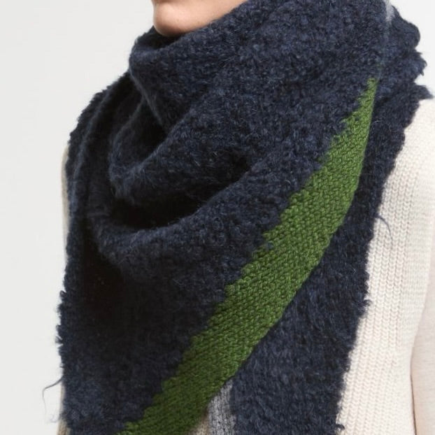 Mapoesie - Night Blue Triangle Scarf