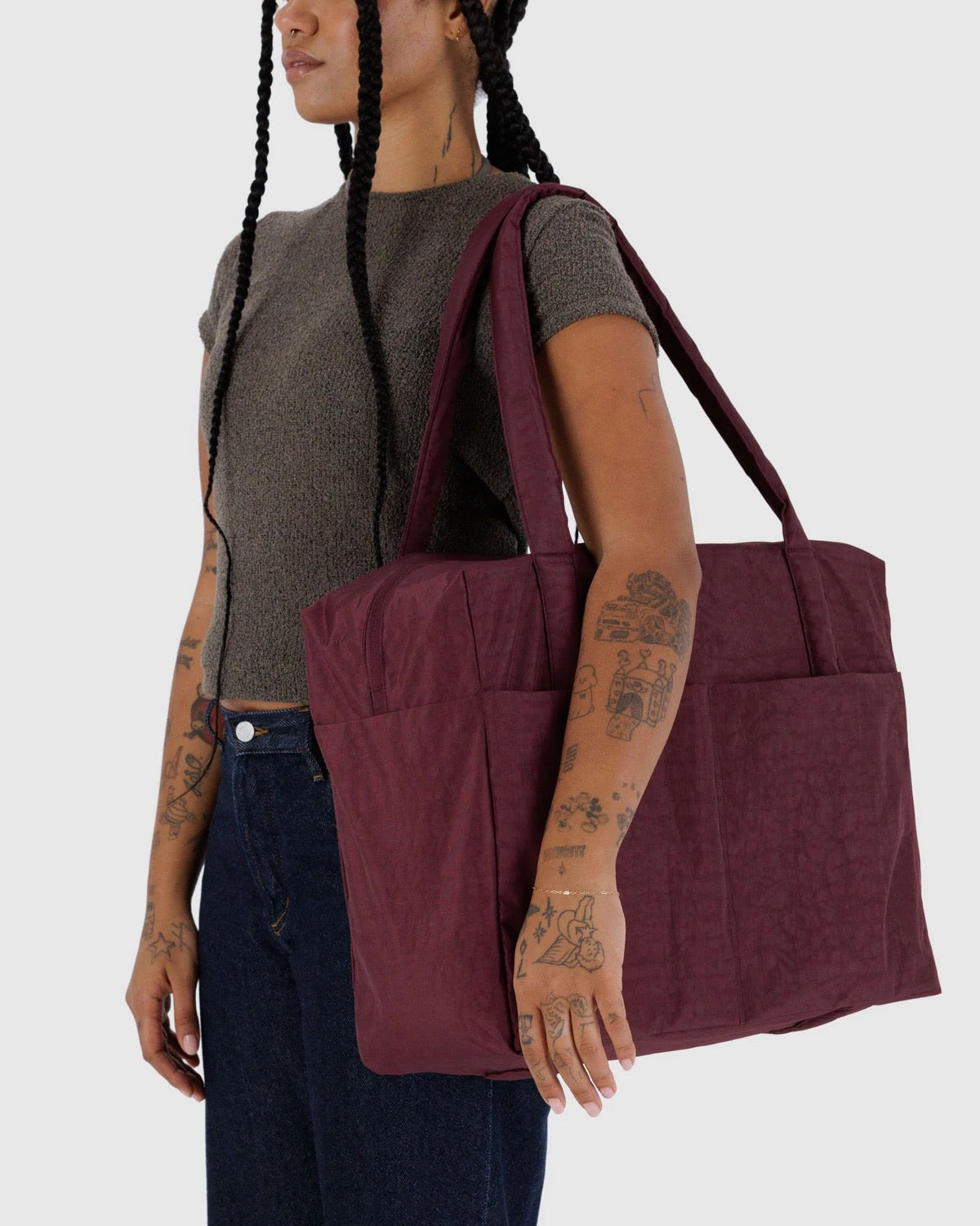 Baggu- Cloud Carry-On (Mahogany)