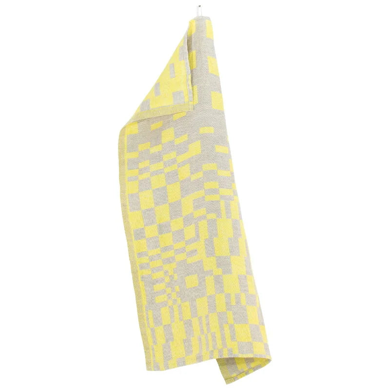 Lapuan - Koodi Dish Towel 48x70cm- Yellow/Linen