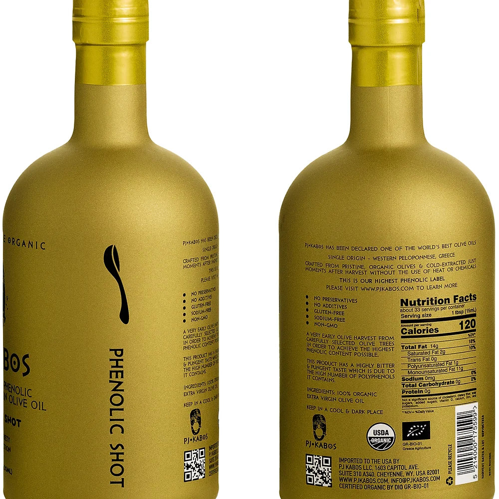 PJ Kabos Olive Oil - Phenolic Shot