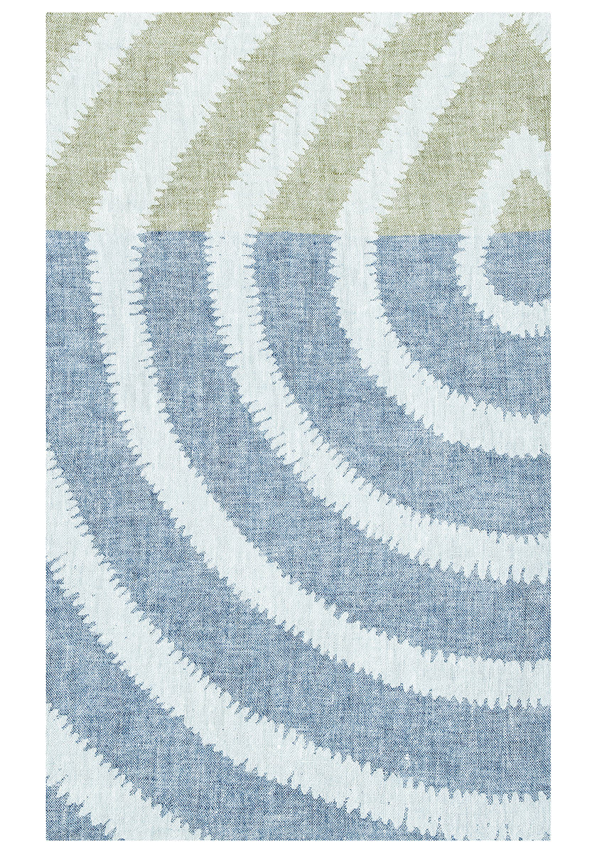 Lapuan Metsalampi Towel-Grey/Blueberry/Olive 95x180cm