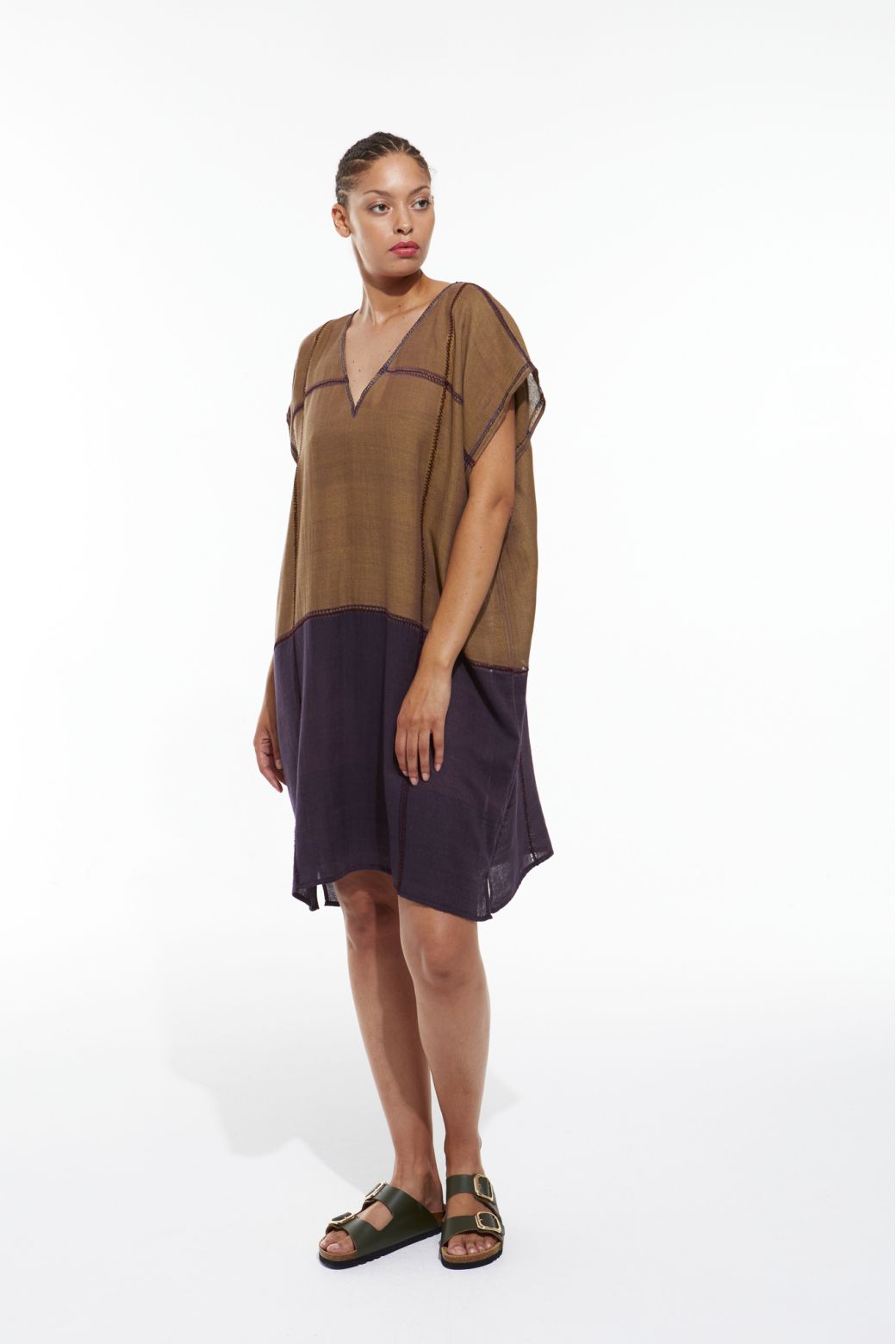 Mapoesie Elia Rhodes Dress-Khaki