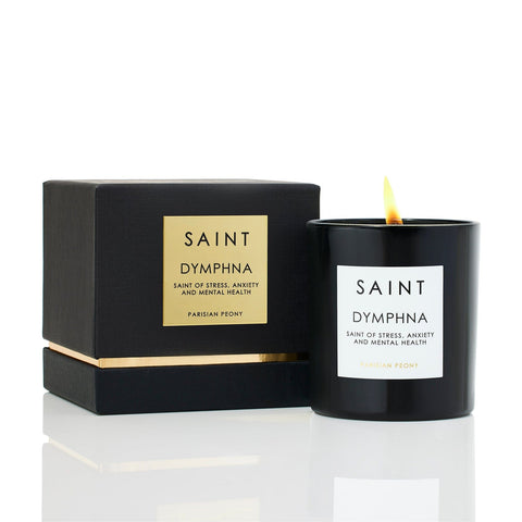 SAINT Candle - Dymphna- Saint of Stress