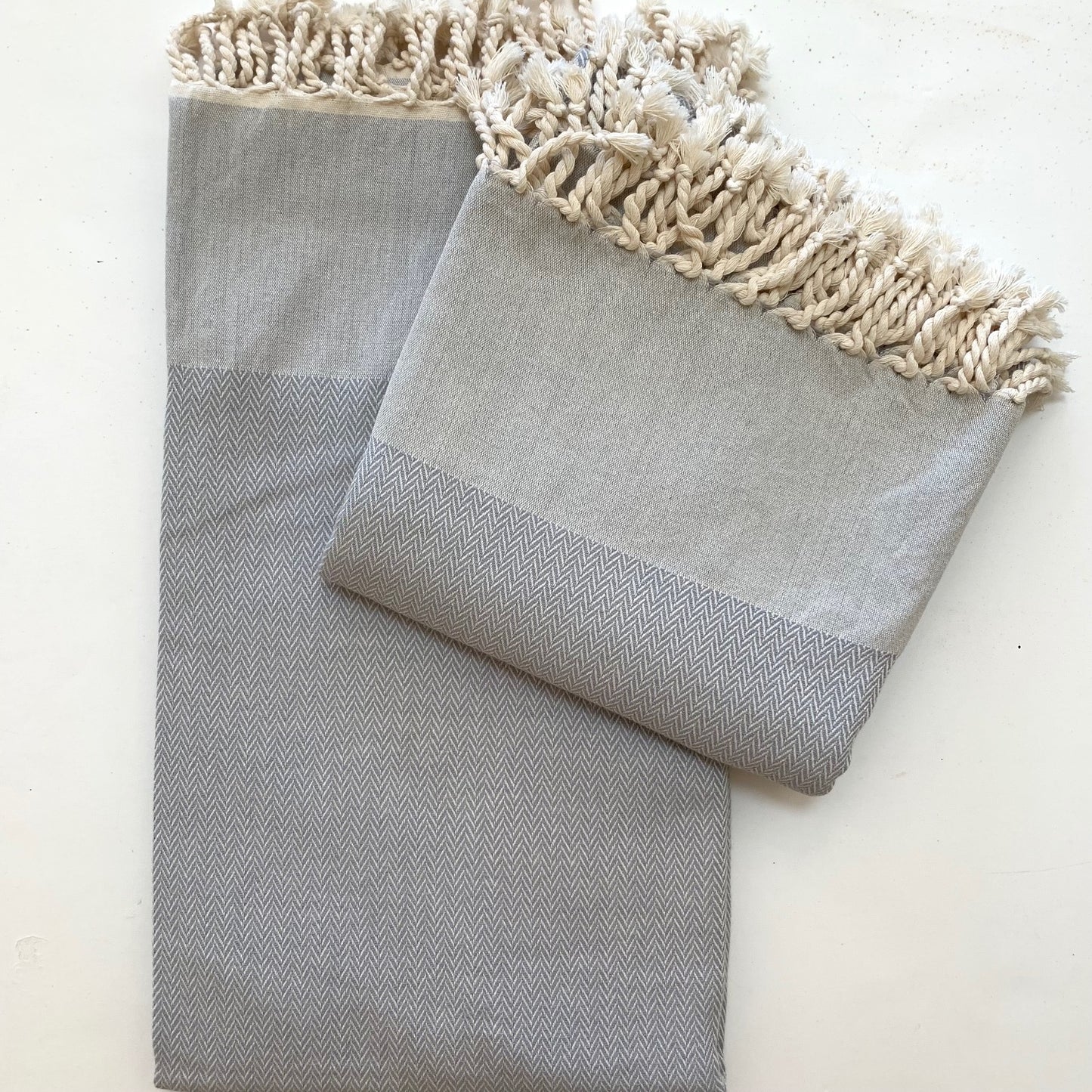 Balthazar + Rose Fouta / Bath Towel - Herringbone Weave