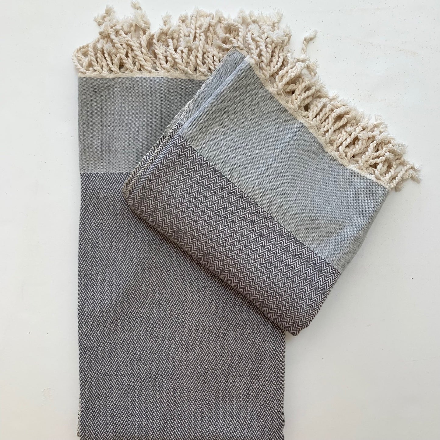 Balthazar + Rose Fouta / Bath Towel - Herringbone Weave