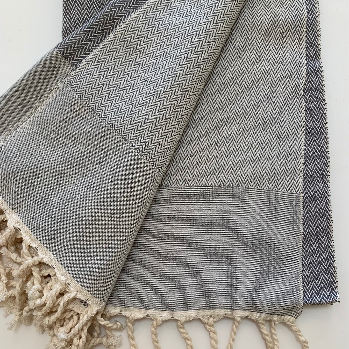 Balthazar + Rose Fouta / Bath Towel - Herringbone Weave