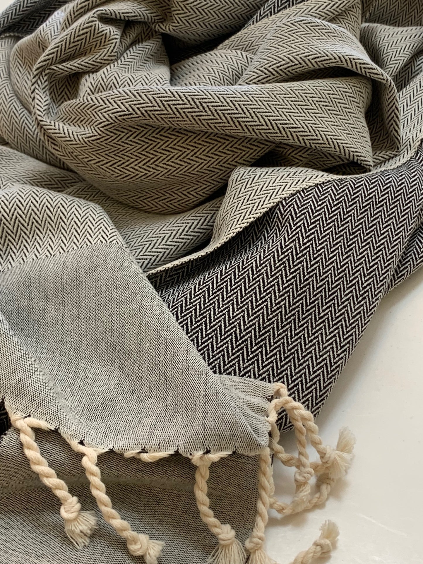 Balthazar + Rose Fouta / Bath Towel - Herringbone Weave