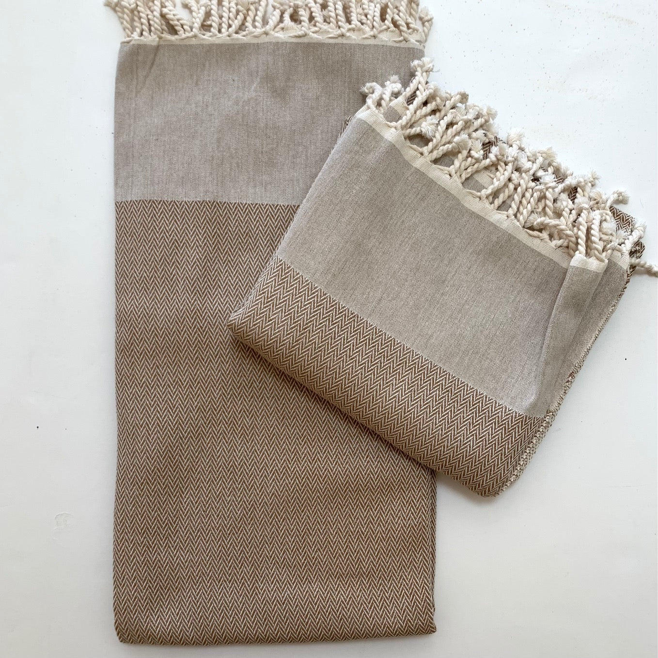 Balthazar + Rose Fouta / Bath Towel - Herringbone Weave