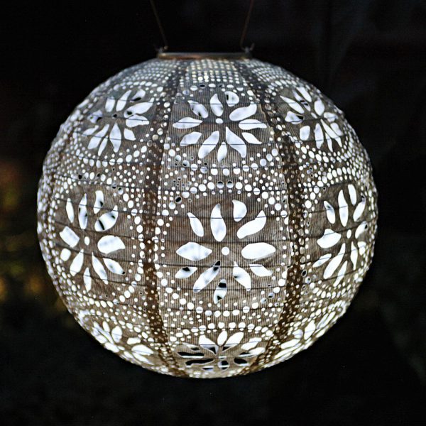 Soji Stella Globe BOHO Lantern - 12 inches