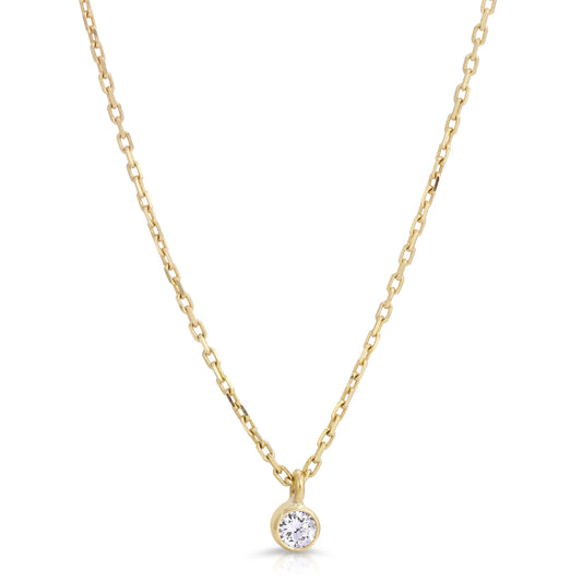 Danielle Morgan Jewelry - Diamond Solitaire Necklace